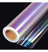 JOYIT 35 in x 50 ft Iridescent Cellophane Wrap Roll – Iridescent Cellophane Roll, Rainbow Wrappin...