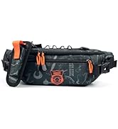 KINGDOM Fishing Waist Pack - Black Multifunctional Lure Tackle Storage Bag, Water-Resistant Light...