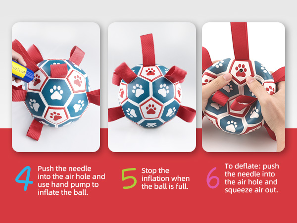how to pump the dog ball