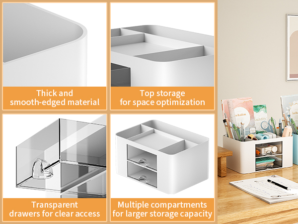desk organizer and accessories