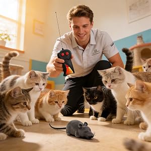 Realistic size and look, highly attractive to cats.