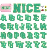 Jongdari Chenille Letter Patches Iron on Letters for Clothing, 2.2'' Varsity Letter Patch, Glitte...