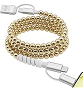 Atsidexa 4-in-1 Beaded Charging Cable, Metal Design, Nicely Packed, 60W Fast Charging, MFi Certif...