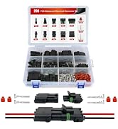 Nilight 298PCS 25 Kits 1 2 3 4 6 Pin Waterproof Automotive Electrical Connector Kit Quick Connect...