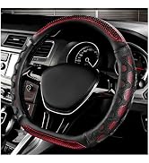 SHMZK Car Steering Wheel Cover, 15 Inch Anti-Slip Steering Wheel Cover Protector with 3D Honeycom...