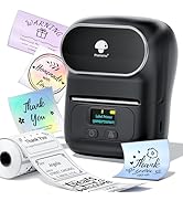 Phomemo M110 Label Maker - M110 Barcode Label Printer Portable Bluetooth Maker Machine with Tape ...