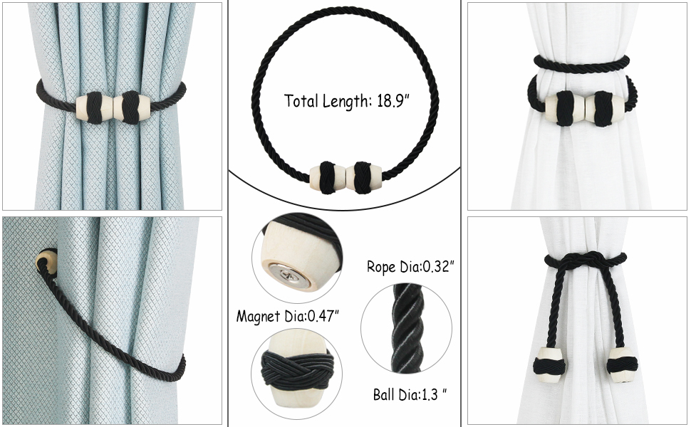 CURTAIN TIEBACKS