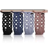 Slim Silicone Bands Compatible with Apple Watch Band 40mm 38mm 41mm 44mm 45mm 46mm 49mm 42mm Wome...