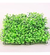 SLSON Aquarium Decorations Grass Artificial Plastic Lawn 9 inches Square Landscape Green Plants f...