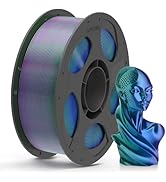 ANYCUBIC Silk Tri Color Pla Filament, 3-in-1 Chrome Coextrusion Color Change 3D Printer Filament ...