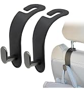 Wrap-It Storage Headrest Hook (2-Pack) - Car Accessories | For Hanging Bags And Purses, Simple Se...