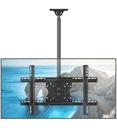 MOUNTUP Ceiling TV Mount for 40-75 Inch Flat Curved TVs, 360° Rotation Heavy Duty Articulating Po...