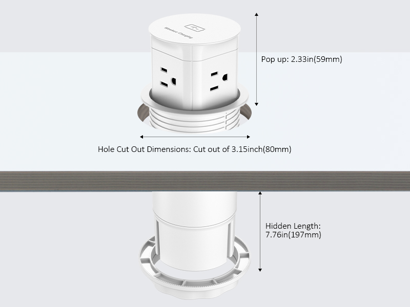 Space Saver Recessed Outlet