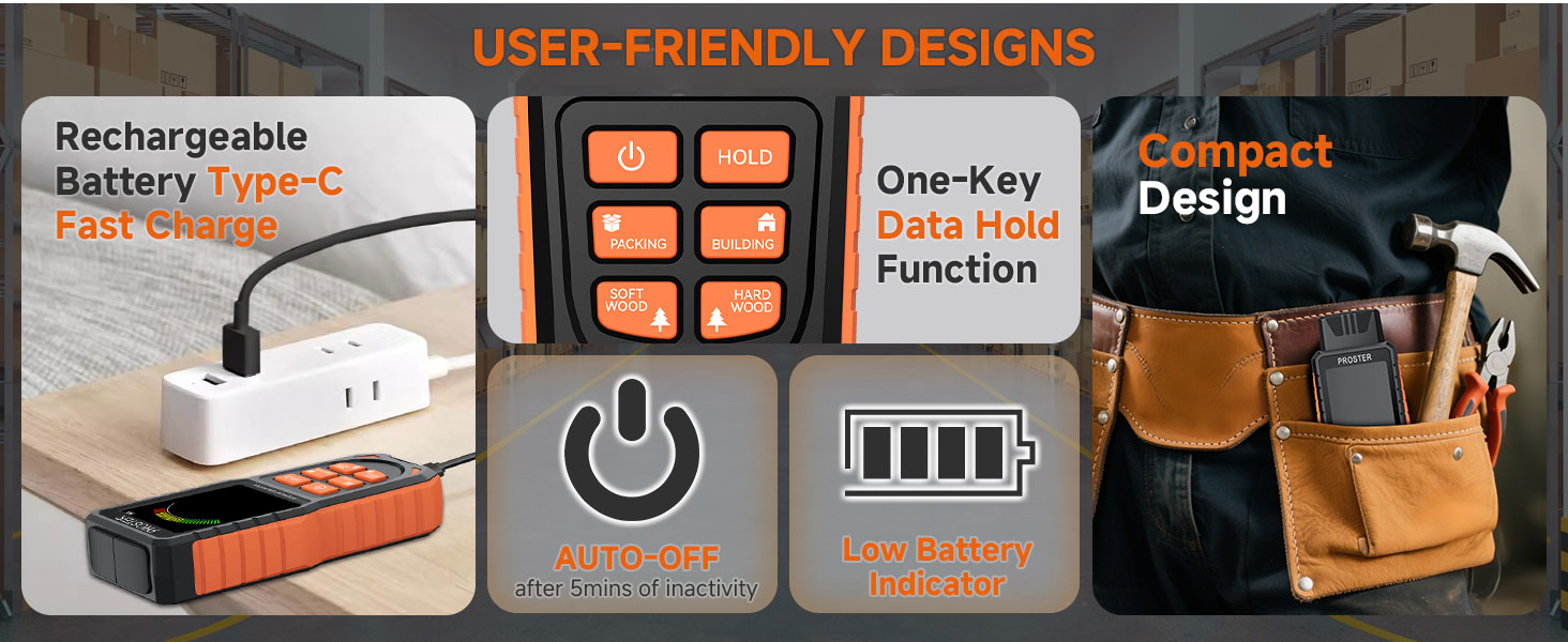 Rechargeable Moisture Meter