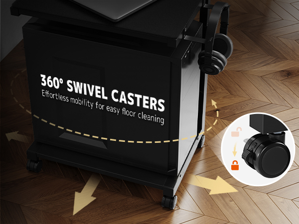 360° Swivel Casters