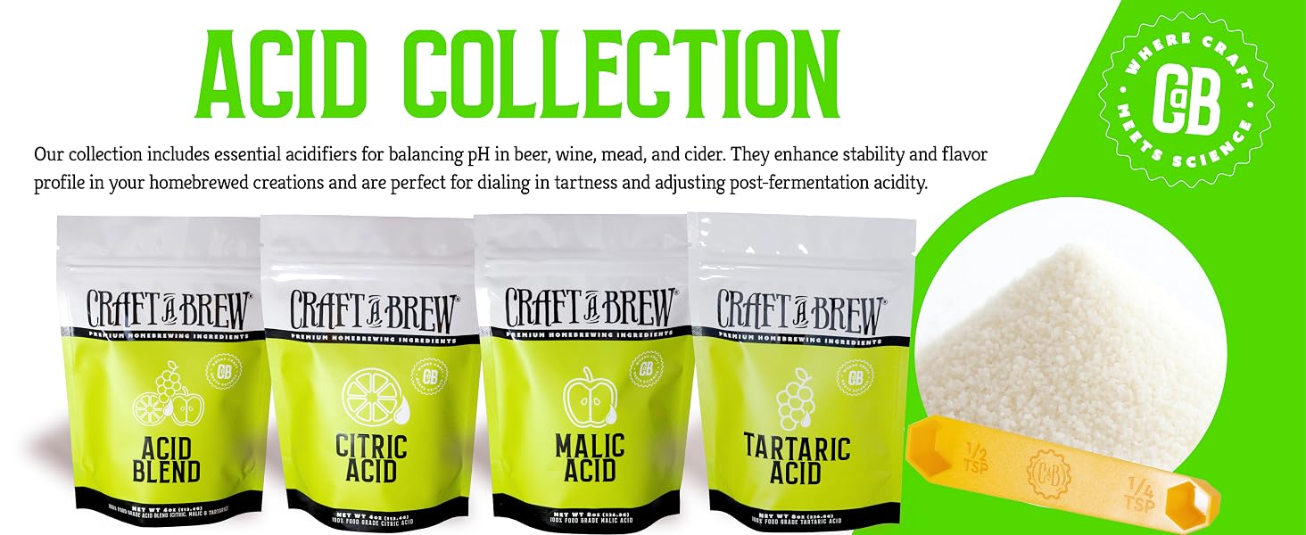 Craft a Brew, Acids Collection, Elevate Your Brewing