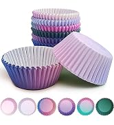 300-Count Cupcake Liners Standard Cupcake Cups 6 Design Cupcake Papers Baking Cups Cupcake Wrappe...