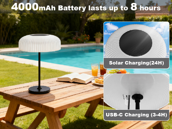 solar table light