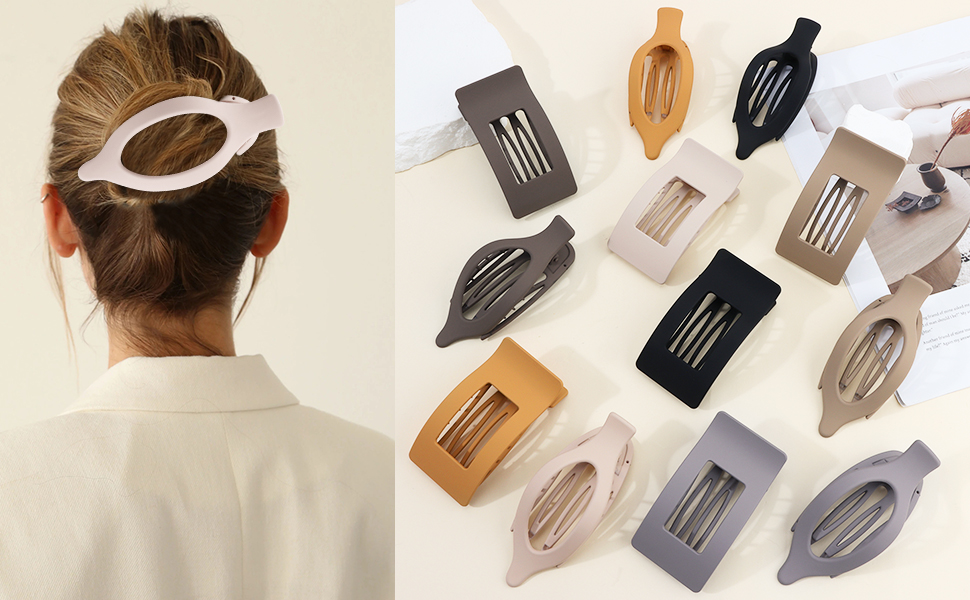 flat hair clips
