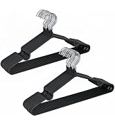 Amber Home 16" Non-Slip Rubber Coated Metal Suit Coat Hangers 20 Pack, Heavy Duty Clothes Hanger ...