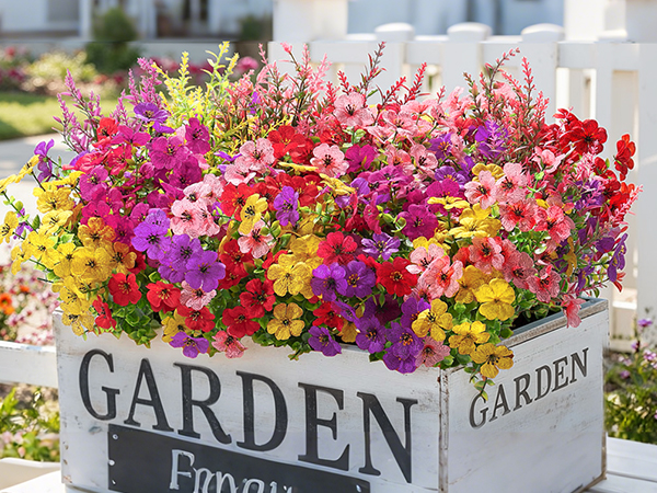 artificial flowers for outdoors