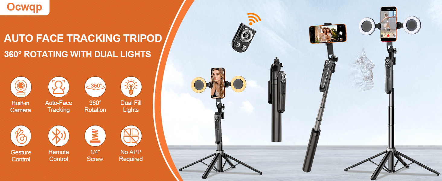 auto face tracking tripod
