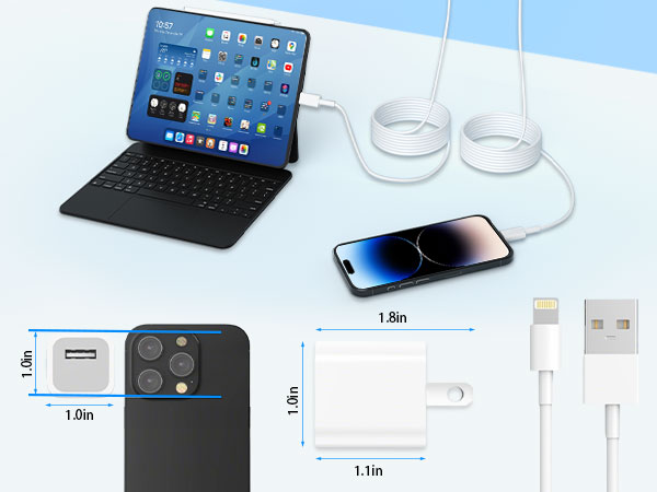 5W USB Charger iPhone Adapter is small and lightweight design iPhone Charger Block