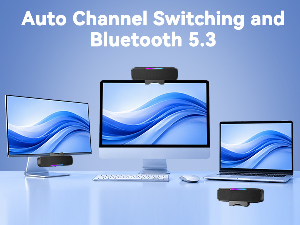 Auto Channel Switching and Bluetooth Wireless Speaker