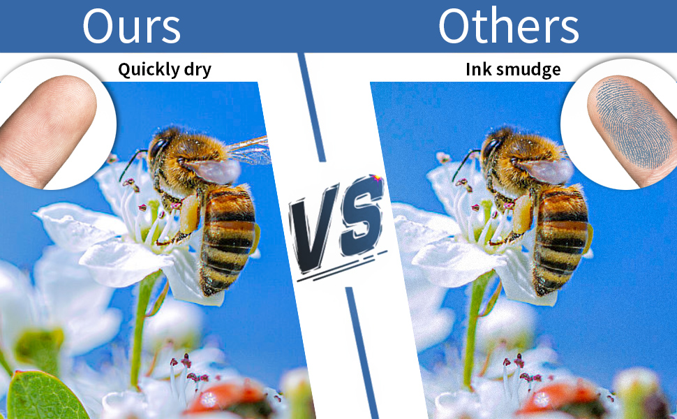 Quickly dry photo paper