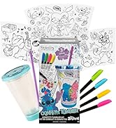 Fashion Angels Disney Stitch DIY Confetti Tumbler Design Kit, Includes BPA-Free 16 oz Tumbler, 3 ...