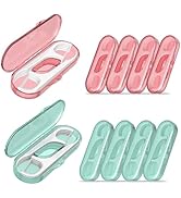 LIAMOSS Travel Dental Floss Picks 10 Storage Cases 100 Count,Floss Orgizion,High Strong Portable ...