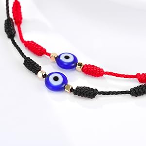 7 knot evil eye bracelet