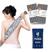 Yiclick 2 Pack Exfoliating Washcloth Towel - Body Scrubber Exfoliator, Loofah Sponge, Korean & Ja...