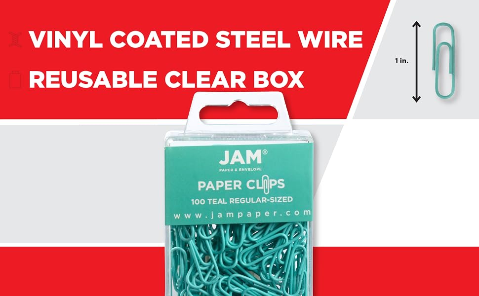 paper clips teal