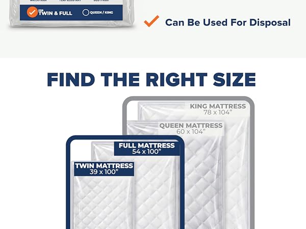 plastic mattress bag for moving home