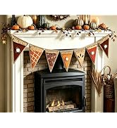 Whaline Fall Thanksgiving Felt Banner 9.8 Ft Pumpkin Pie Garland | Pre-Assembled Hanging Bunting,...