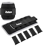 ZELUS 1 Pair Adjustable Ankle Weights, 2 4 6 8 10 lb Modularized Leg Weight Straps for Women Men,...