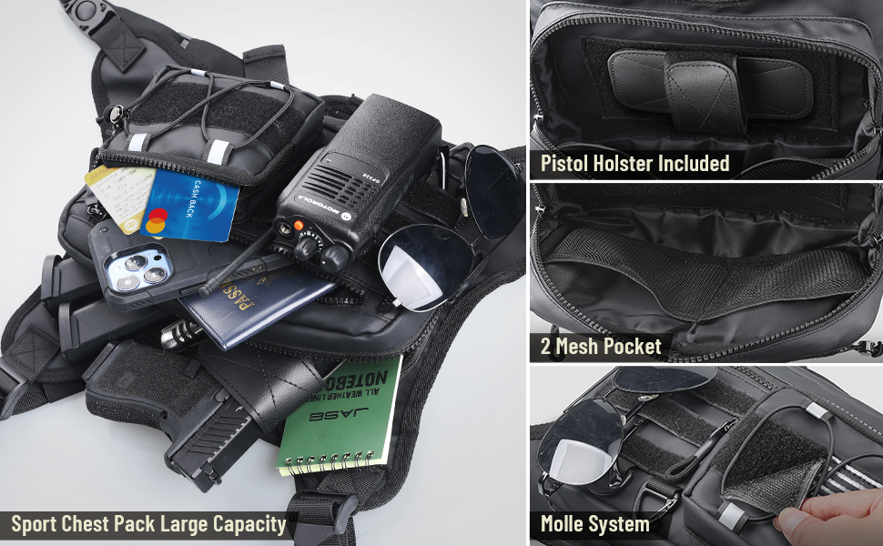 running chest pack large capacity