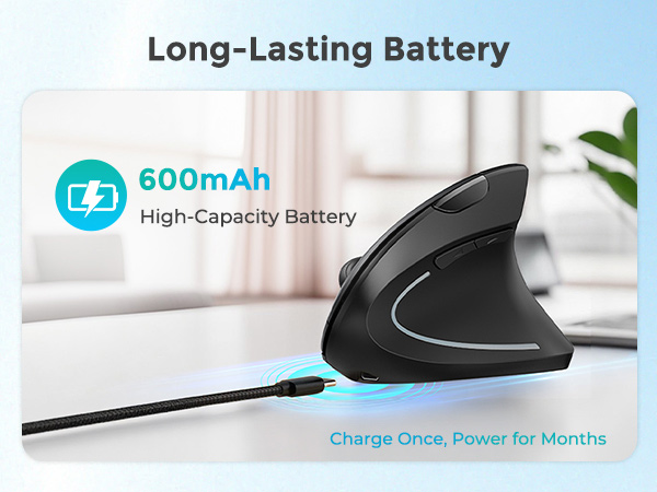 rechargeable ergonomic mouse