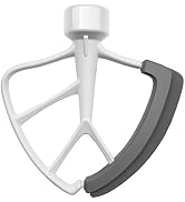 KITCHPOWER 4.5-5 Quart Flex Edge Beater for Tilt-Head Stand Mixers White