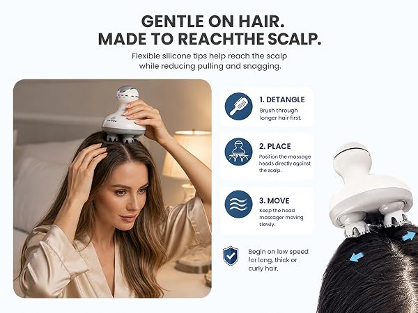 deep scalp massage