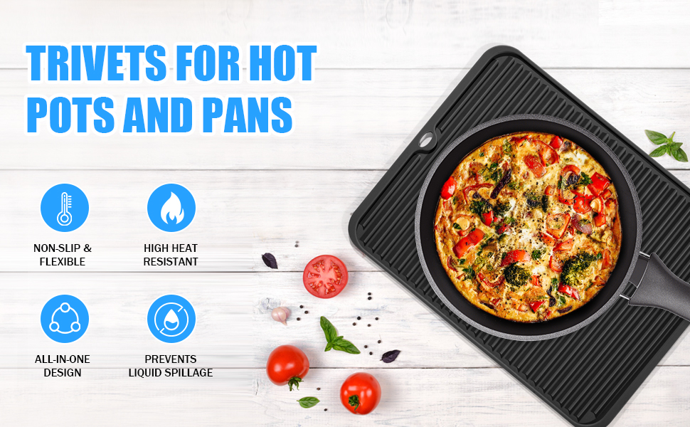 silicone hot pads for kitchen
