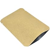 FERENLI 100 Pieces 2.3x3.5 inch (Usable Size 1.7x3.1 inch) Kraft Paper Open Top Vacuum Sealable B...