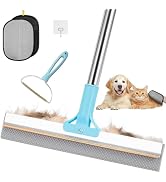 vorona Carpet Rake for Pet Hair Removal, 3 in 1 Pet Hair Removal Broom Tool with 54" Adjustable L...