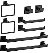 8-Piece Bathroom Hardware Accessories Set, Towel Bar Sets Include Towel Bar Towel Holder Toilet P...