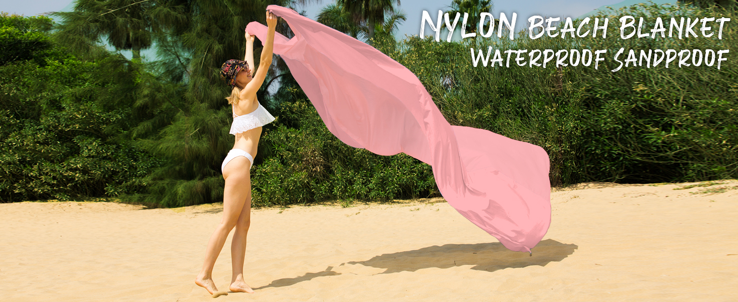 Nylon beach blanket