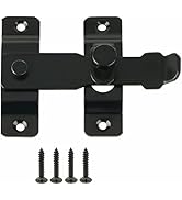Alise Flip Latch Gate Latches Safety Door Lock Catch for Barn Wood Fence Sliding French Doors,Hea...