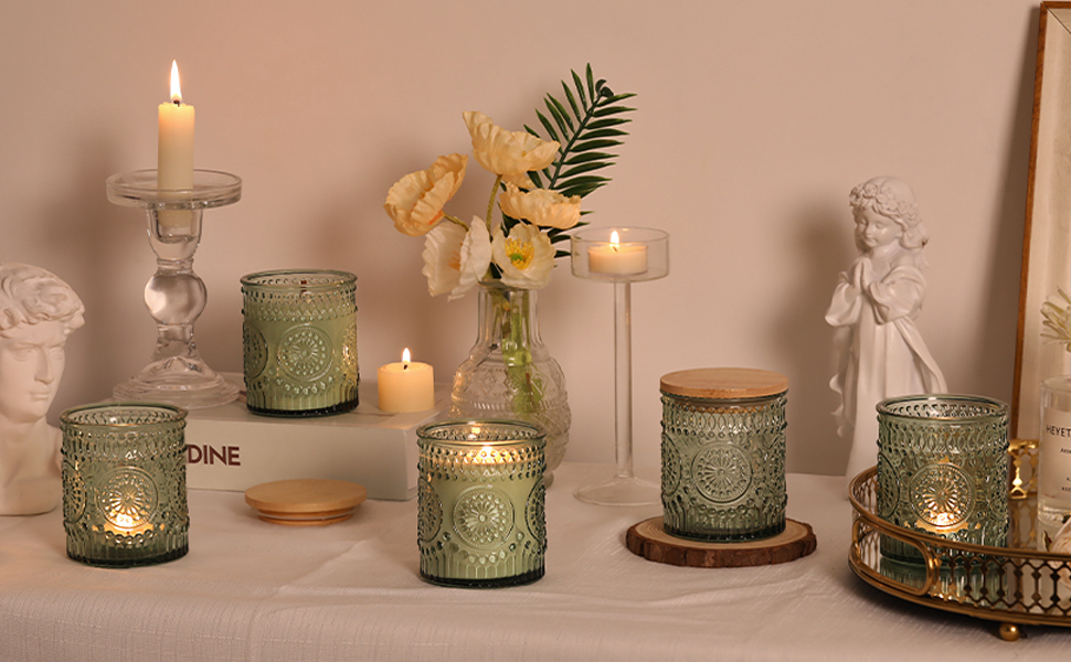 candle making supplies jars with lids for making candles home decor wedding table decor gifts
