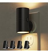 L LOHAS LED Night Light, Mini Night Lights Plug into Wall, Light Sensor, 2 Level Brightness, Soft...