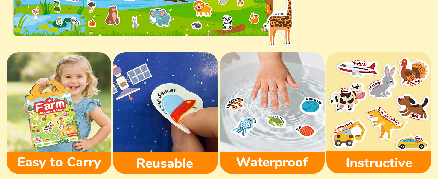 sticker book, sticker book for toddlers, sticker book for kids